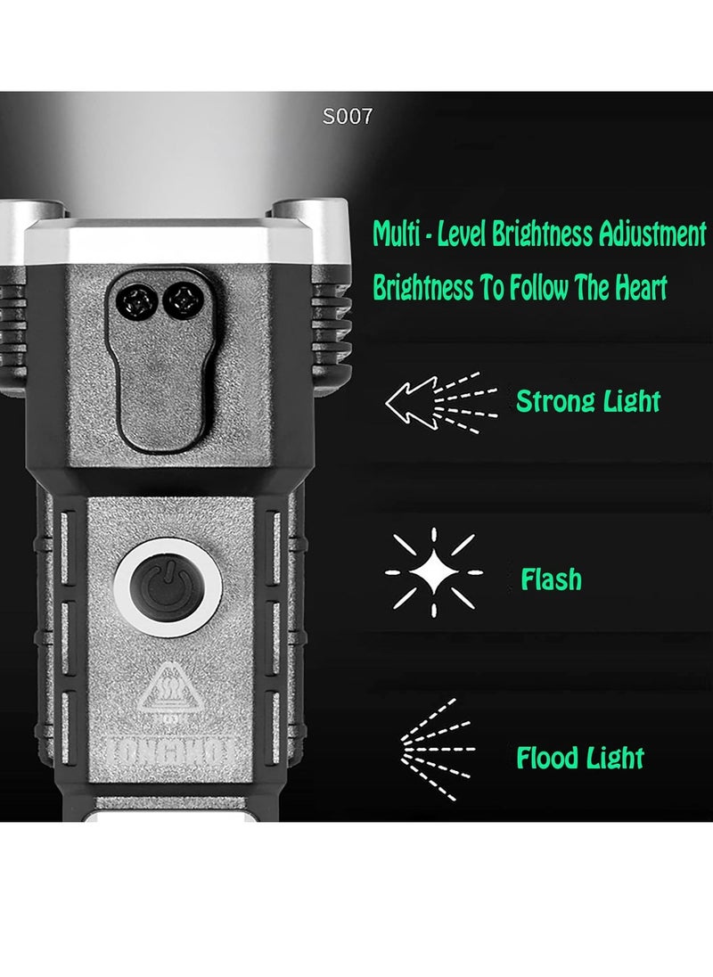 Rightsure Multifunctional Handheld Flashlights, LED Portable Flashlight, IPx6 Waterproof Handheld Flashlight, Mini Flashlights Detector, Be used for Camping Biking Hiking Outdoor Home Emergency (Black)  - Image 5