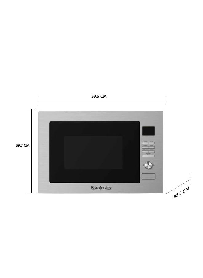 kitchen Line Built-in Microwave 34L - 1000W - Gray - KL34DCSS  - Image 3