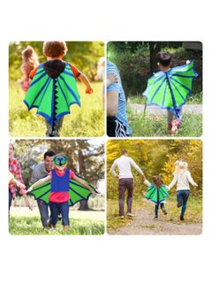 Generic Dinosaur Cape for Kids, Dinosaur Wings Costume, with Dinosaur Mask, Kids Dragon Cape, for Kids Dress Up for Boys Cosplay, Themed Party and Fancy Dress, for 4-9 Years  - Image 3