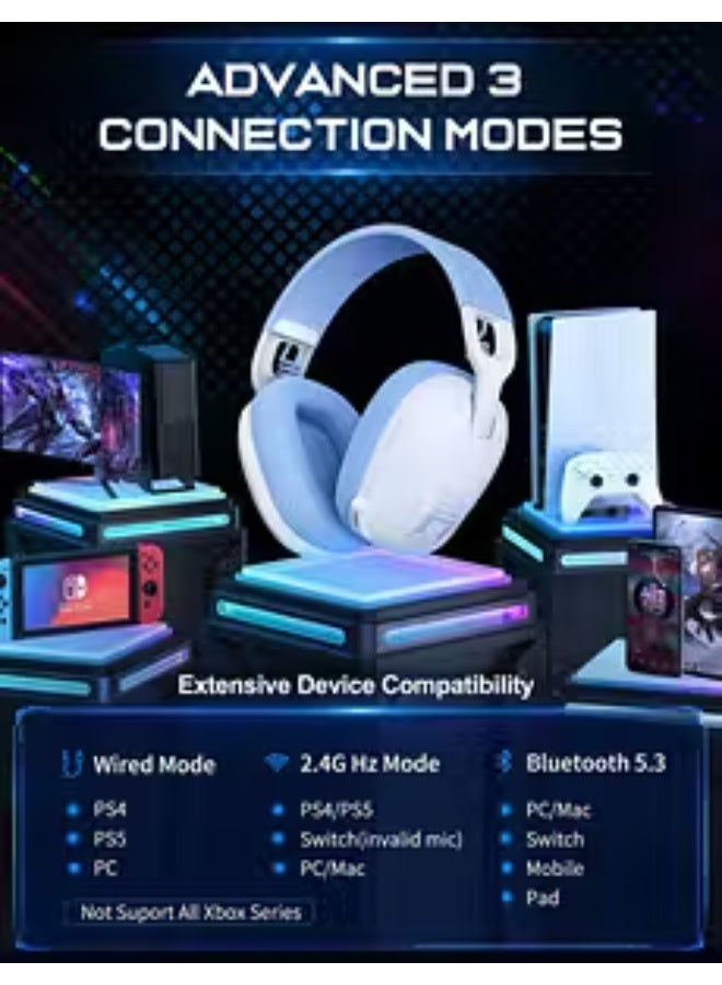 أونيكوما سماعة رأس الألعاب ثلاثية الأوضاع ONIKUMA B2 - بيضاء - Image 4