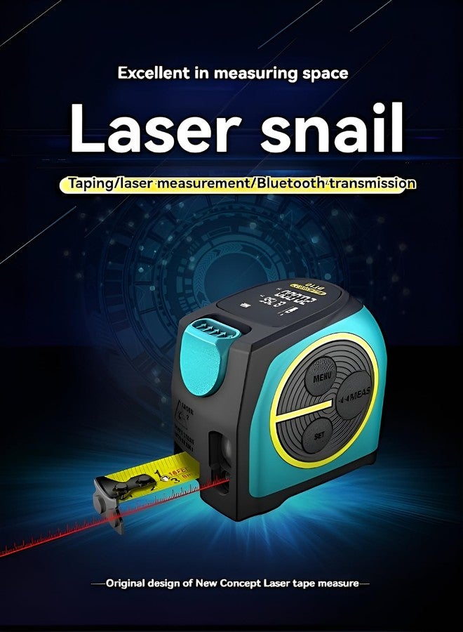 ianul DT10 2-in-1 Laser Tape Measure, 131ft Laser Distance Meter, 16ft Digital Tape Measure, Area Volume Measuring Pythagorean Mode, Waterproof and Rechargeable - Image 5
