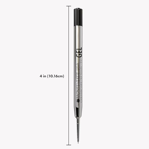 Monteverde Capless Gel Refills to Fit Parker-Style Ballpoint Pens, 0.5mm Extra Fine Needle Point, Black, 2-Pack, Smooth Writing Technology for Parker, Conklin, Schmidt, and More - Image 3
