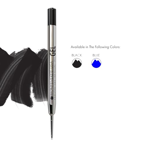 Monteverde Capless Gel Refills to Fit Parker-Style Ballpoint Pens, 0.5mm Extra Fine Needle Point, Black, 2-Pack, Smooth Writing Technology for Parker, Conklin, Schmidt, and More - Image 2