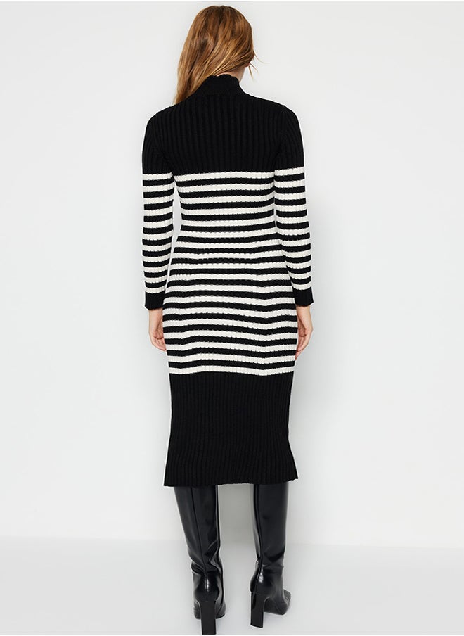 Black Maxi Knitwear Striped Dress TWOAW24EL00091 - pzsku/Z7EE538A3965560360219Z/45/_/1730941100/21ad2b6b-a2ea-4067-b52e-3104dcb25321