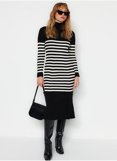 Black Maxi Knitwear Striped Dress TWOAW24EL00091 - pzsku/Z7EE538A3965560360219Z/45/_/1730941104/7dd93675-e029-4092-a4af-58fe3b588e61