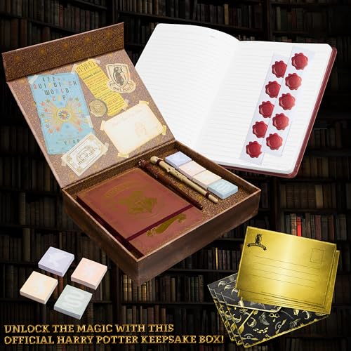 Harry Potter Stationary Set for Kids Teens Adults with Wand Pens Notebook Stickers Sticky Notes School Supplies Journaling Writing Gifts for Kids - Image 3
