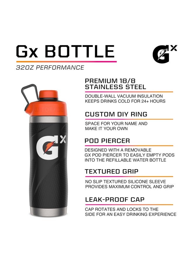 غاتوريد زجاجة Gatorade Gx المصنوعة من الفولاذ المقاوم للصدأ، سعة 32 أونصة - Image 2