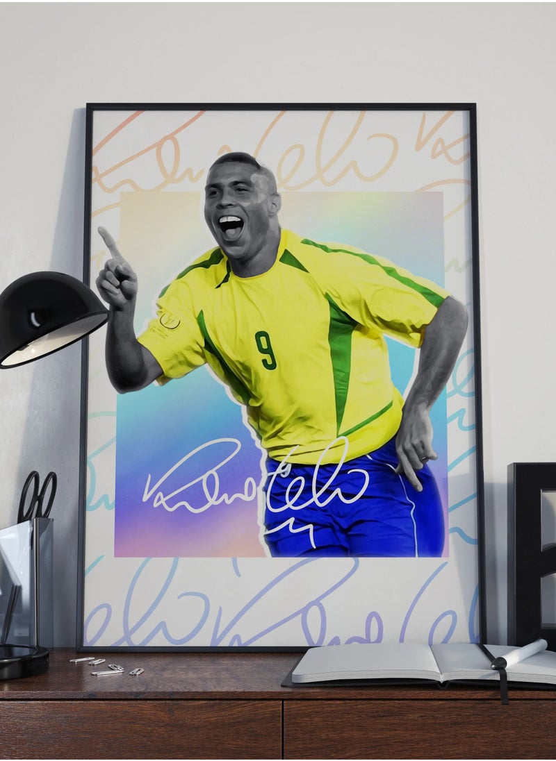 Boomah Accessories Ronaldo R9 Brazil Poster With Frame 30x40 cm 