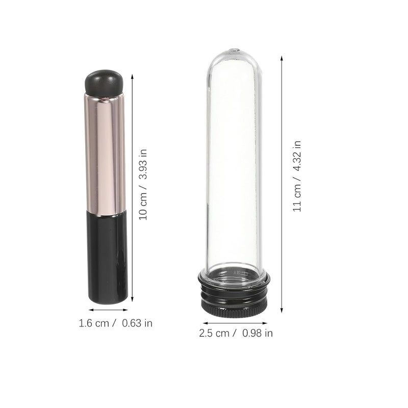 2 Pcs Silicone Lip Brush and Concealer Wand Set with Dust-proof Case, Portable Lip Applicator for Lipstick and Eye Makeup, Soft Rounded Tip for Precise Makeup Application - Image 2