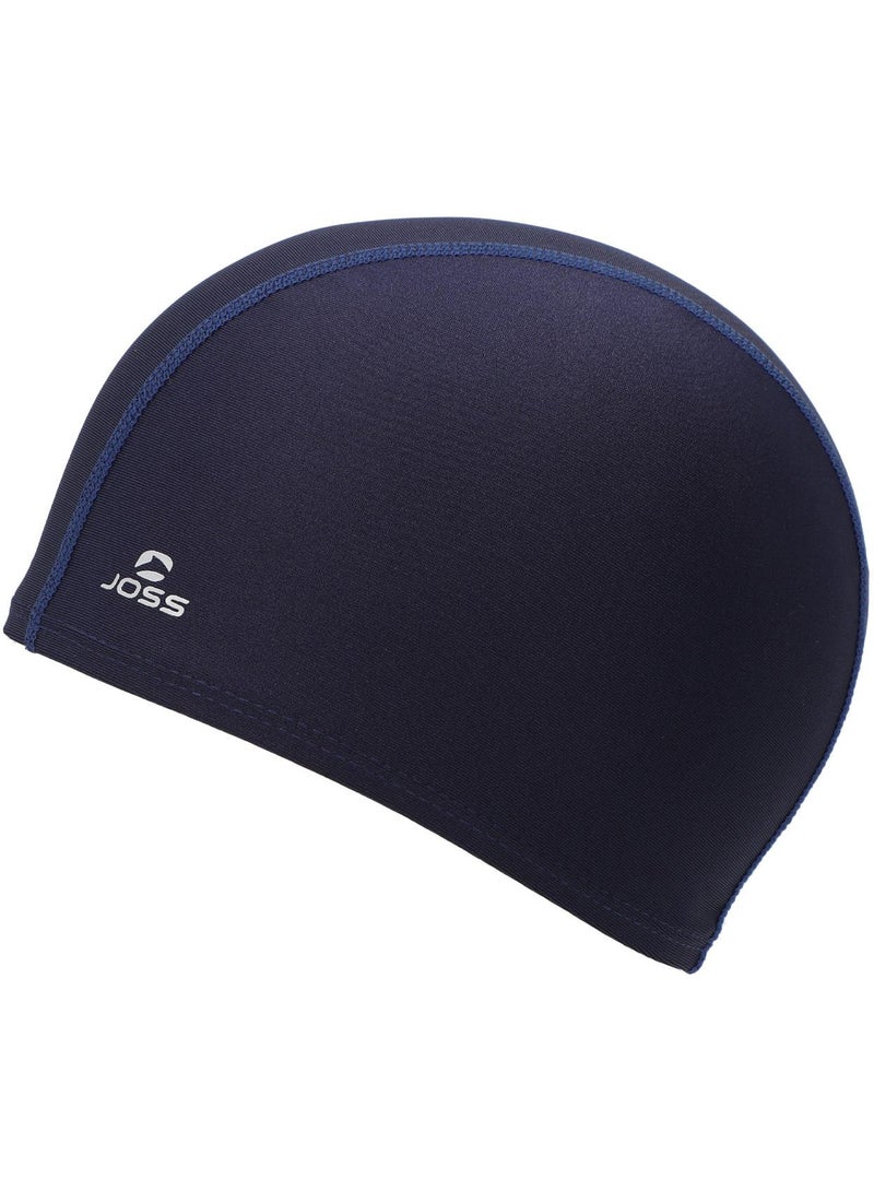 Dark Blue 57 Knitted Swimming Beanie  One Size, Comfortable Fit, Ideal For Pool Training, Water Parks & Open Water, Stylish Design With Logo