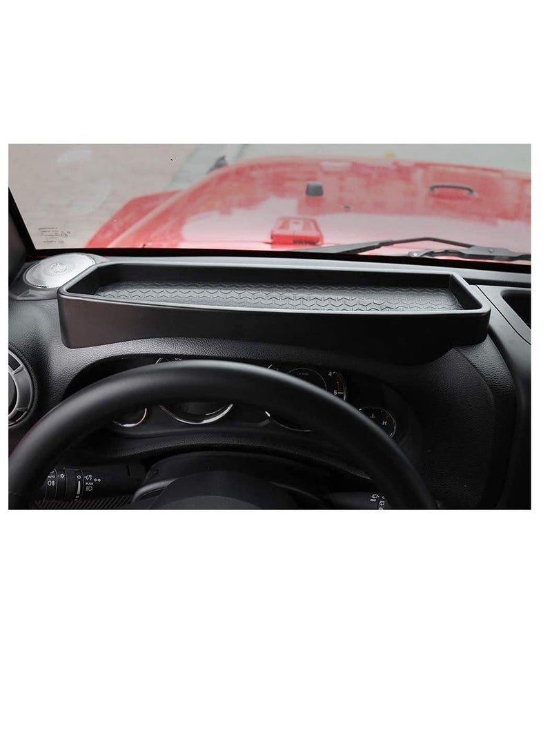 Y&D Center Console Insert Organizer Storage Tray for 2011-2018 Jeep Wrangler JK JKU, Pilot Box Secondary Storage, Black - Image 2