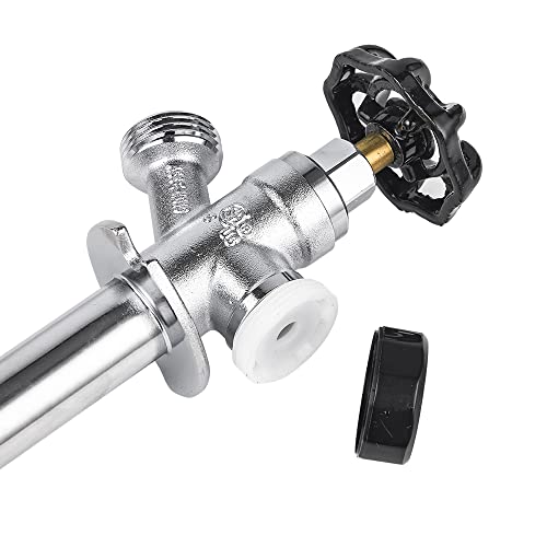 EFIELD 8inch AntiSiphon Frost Free Sillcock 12 inch Barb Crimp Pex X 34 inch Hose Bibb Chrome Plated BodySILLCOCK014SILLCOCK014 - Image 3