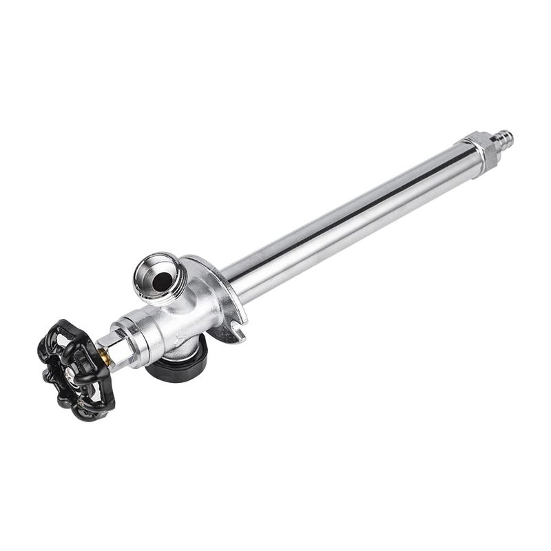 EFIELD 8inch AntiSiphon Frost Free Sillcock 12 inch Barb Crimp Pex X 34 inch Hose Bibb Chrome Plated BodySILLCOCK014SILLCOCK014 - Image 2