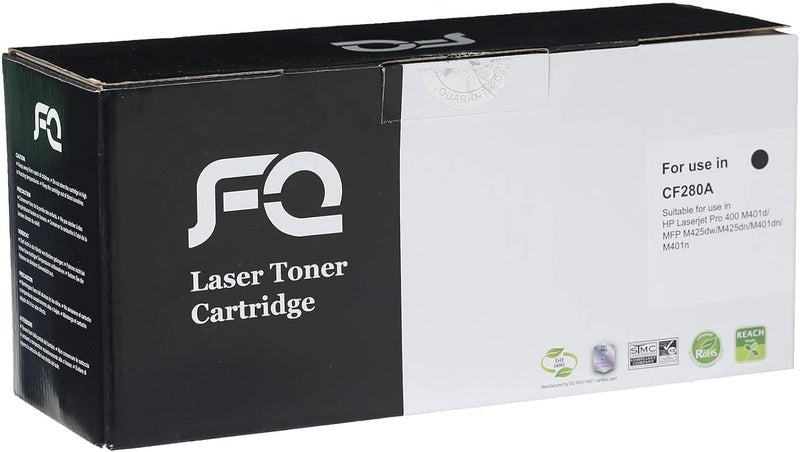 FQ CF280A 80A LaserJet Pro 400 M401dn M401n M401dw 400 M401dne M425dn Toner Cartridge - Black - Image 1