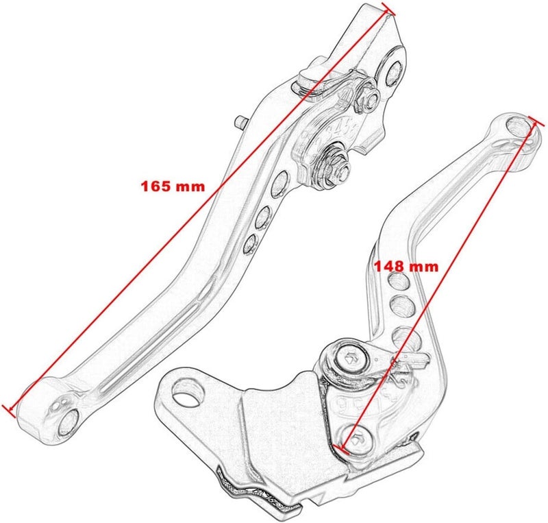 DEMULAX Motorcycle Brake Clutch Levers for YAMAHA - Image 2