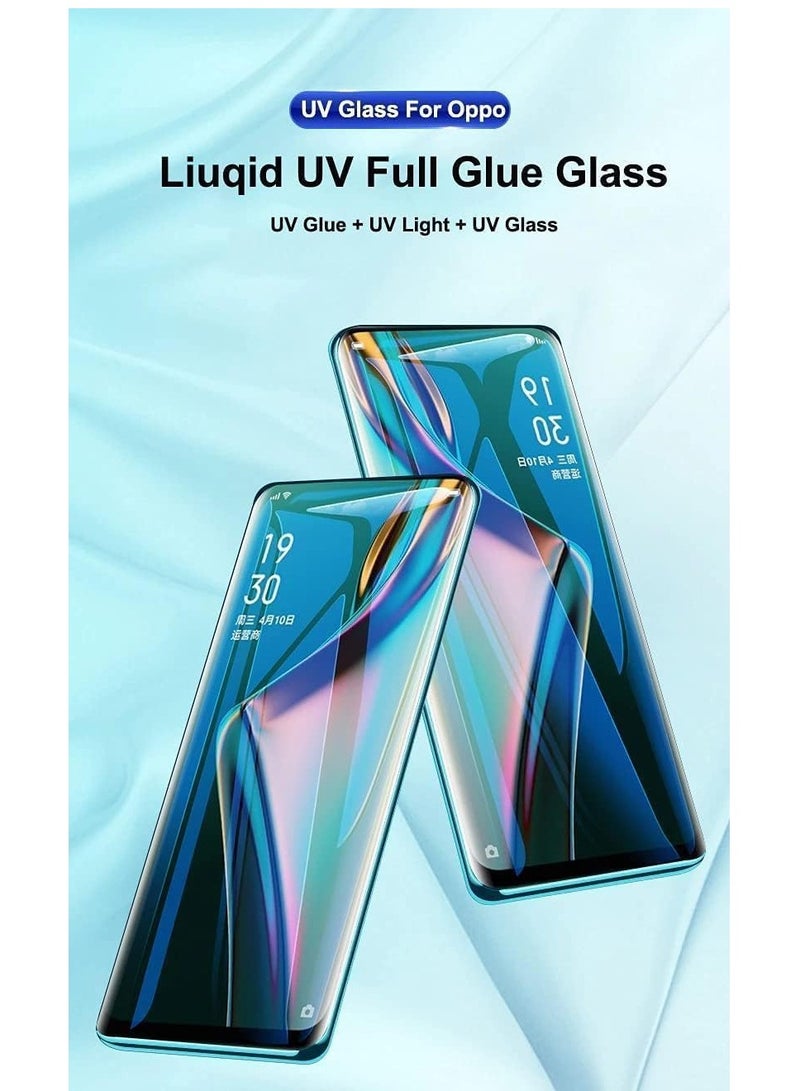 MIGOFAST Screen Protector for Reno 4 Pro UV Tempered Glass, Film HD Screen Saver, 9H Hardness, Bubble-free Screen Replacement Protector Film - Image 2