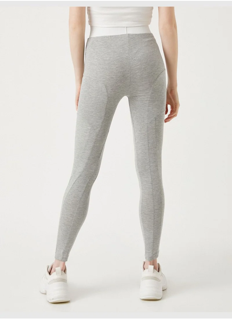 كوتون Slogan Leggings