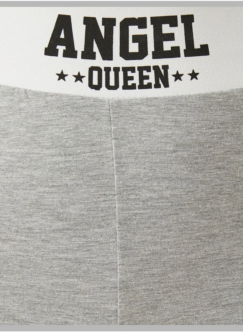 كوتون Slogan Leggings