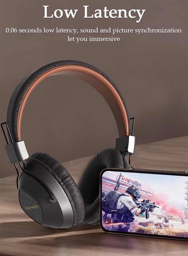 DUNISO Bluetooth Headphones Over Ear Wireless Headphones with Detachable Microphone HiFi Stereo Foldable Lightweight Headset, Deep Bass for Home Office Cellphone PC - Image 3