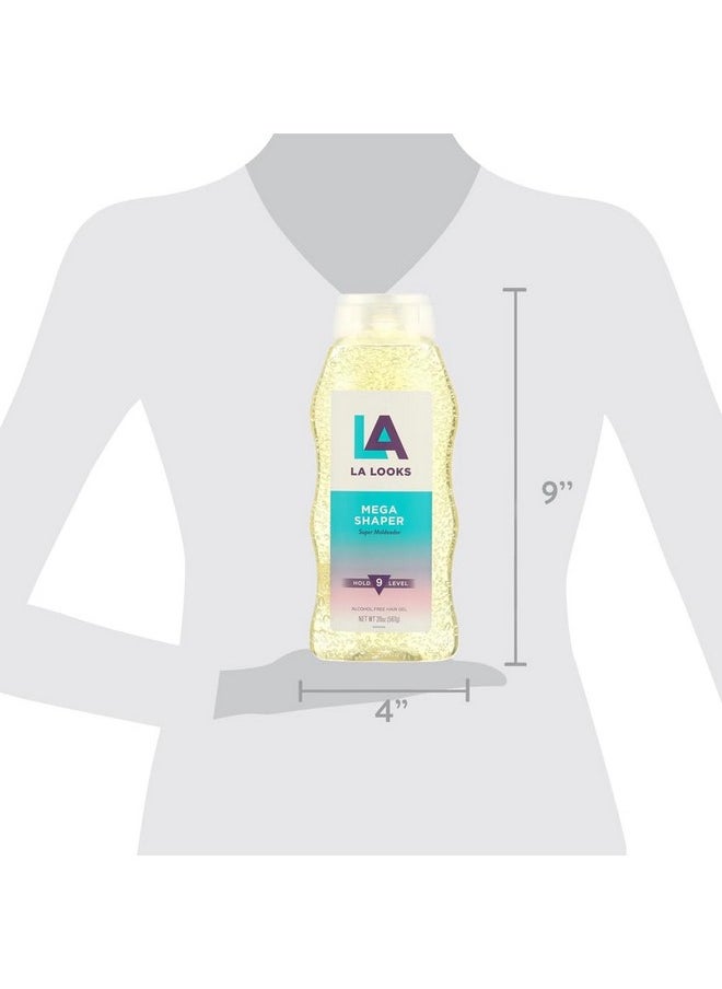 la looks L.A. Looks Mega Shaper Hair Gel - Hold 9 Level - 20 Oz (567g)  - Image 5