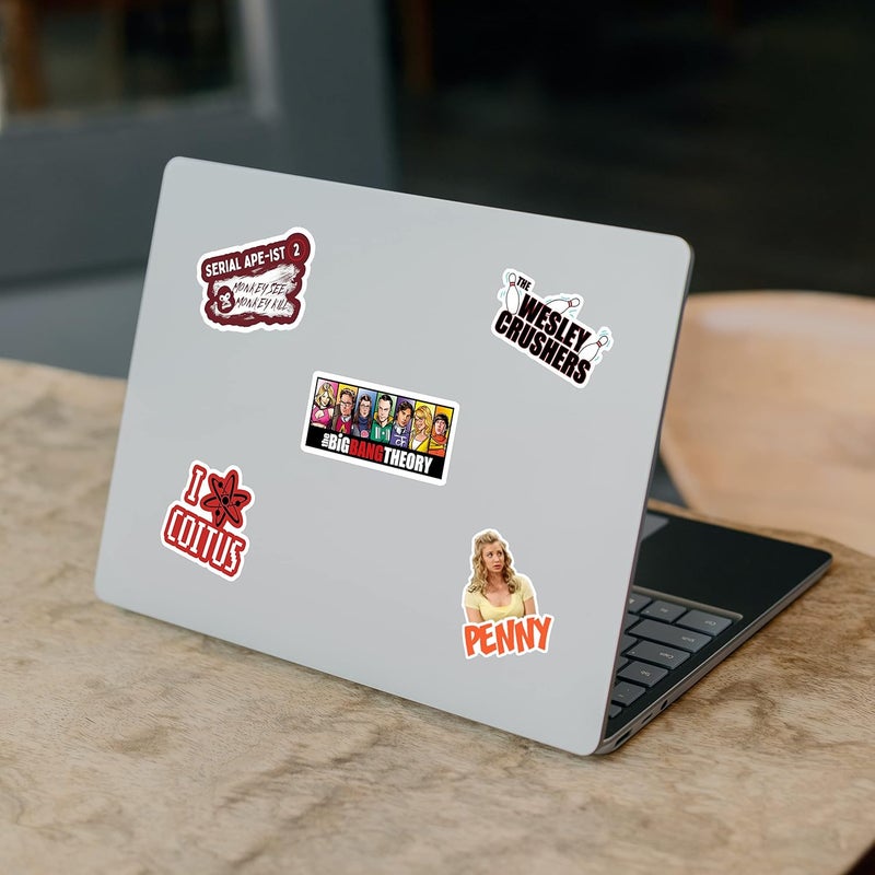 CodersParadise عبوة من 50 ملصق فينيل ذات طابع بيغ بانغ الجمالي ذاتية اللصق للكمبيوتر المحمول، الدفتر، خوذة الدراجة، اليوميات، الجيتار، غلاف الهاتف المحمول - مقاوم للماء، 5.1 × 7.6 × 5.1 سم - Image 3