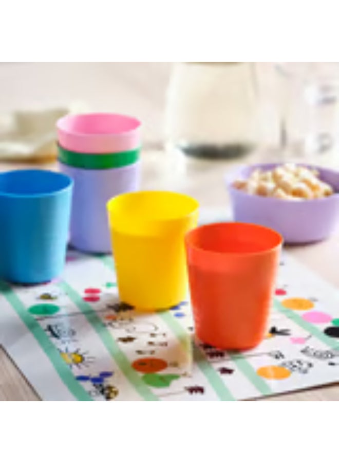 IKEA (IKEA) IKEA KALAS Kids Plastic Cups Set of 6 | BPA-Free Reusable Drinking Cups | Colorful Stackable Toddler Cups | Dishwasher Safe | Durable Plastic Drinkware for Water, Juice & Milk | Home, School, Nursery & Picnic - Image 2