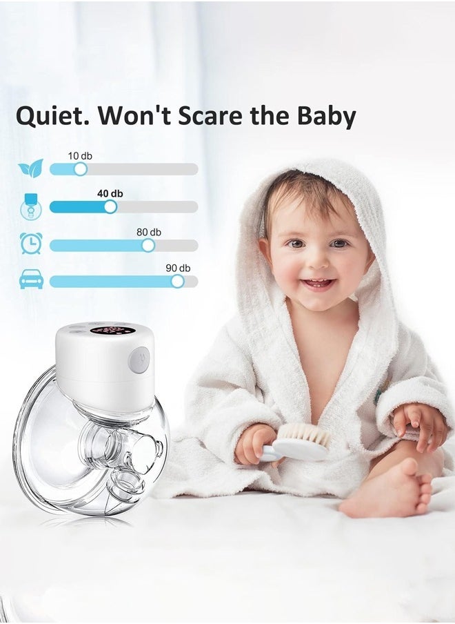 Cady One - 2 Hands-Free Wearable Electric Breast Pump with LCD Display, 9 Levels and 2 Modes Rechargeable with Massage Mode - Image 1