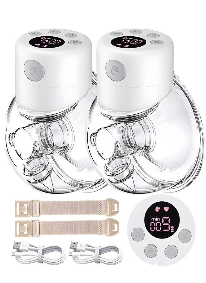 Cady One - 2 Hands-Free Wearable Electric Breast Pump with LCD Display, 9 Levels and 2 Modes Rechargeable with Massage Mode - Image 1