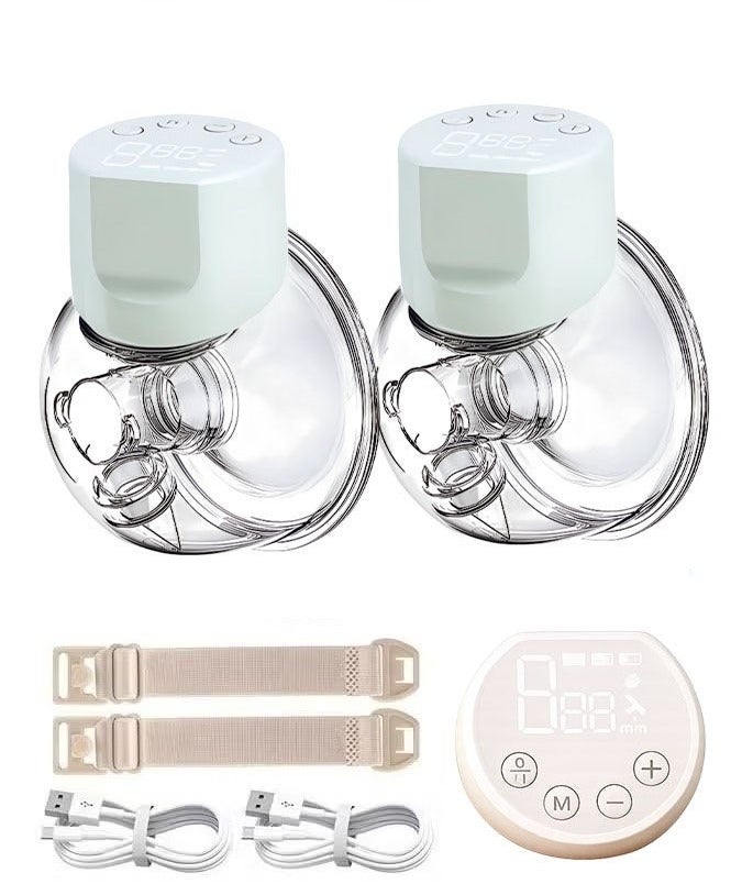 كادي ون 2 مضخة حليب كهربائية قابلة للارتداء  بدون استخدام اليدين مع شاشة LCD و 9 مستويات و 3 أوضاع قابلة للشحن مع وضع التدليك - Image 1