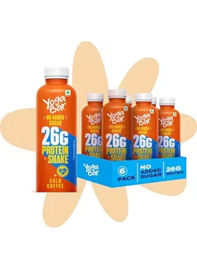 Yogabar Protein Shake Combo Pack | 26g Protein Milkshake with No Added Sugar | 12 Bottles, 250ml each (6 x Double Chocolate & 6 x Cold Coffee) - Image 3