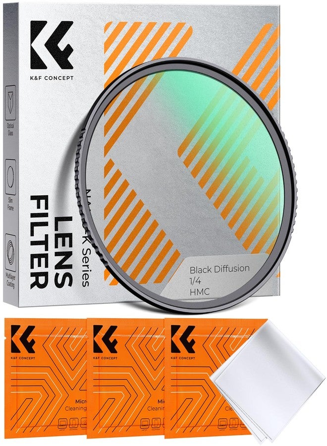 كيه آند إف كونسبت فلتر K&F Concept 72 مم Black Diffusion 1/4 Filter Mist Cinematic Effect Filter مع 18 طبقة متعددة للتصوير الفوتوغرافي للفيديو/مدونات الفيديو/البورتريه (سلسلة K) - Image 1