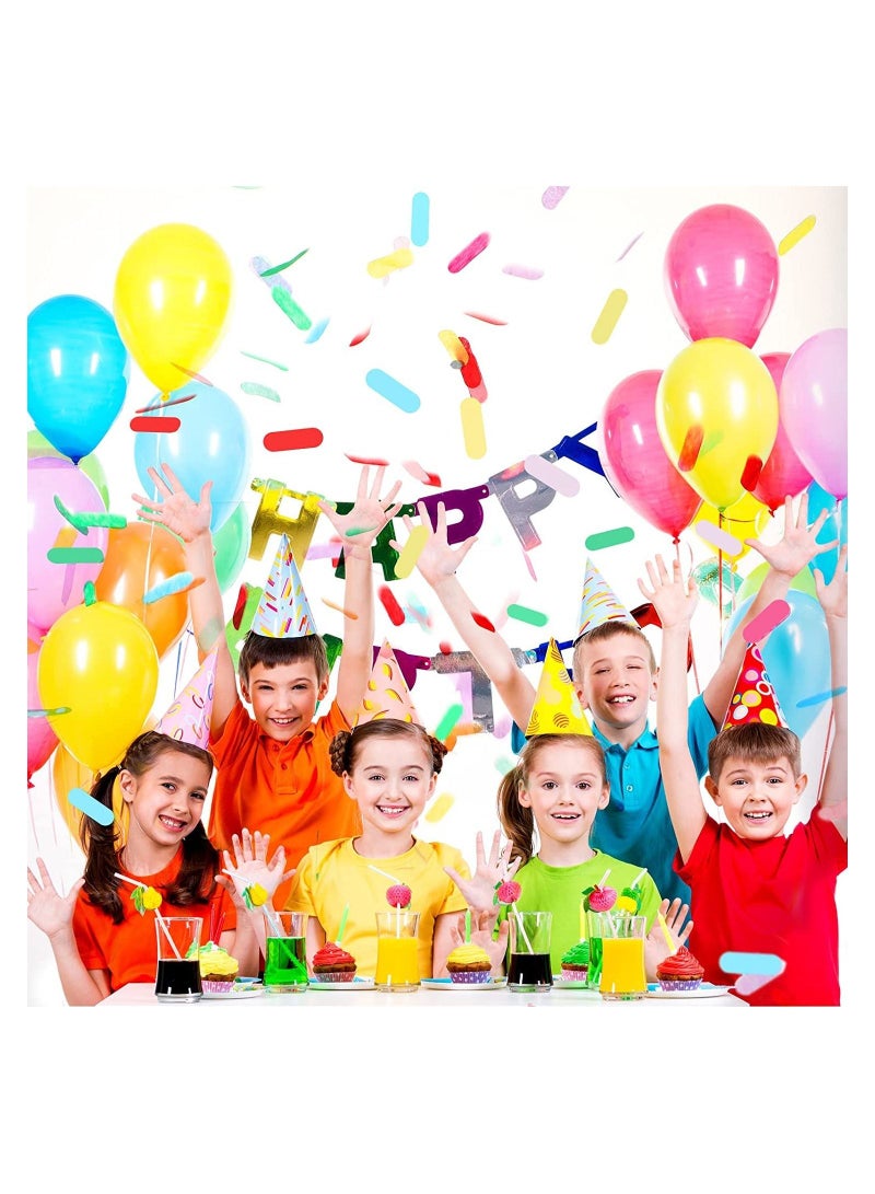 KASTWAVE Tissue Sprinkle Confetti, Baby Shower Table Confetti Colorful Rainbow Sprinkle Confetti for Ice Cream Theme Party Birthday Party Suppliers Decoration (200g) - Image 5