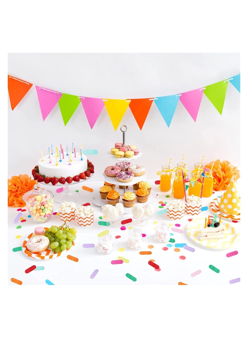 KASTWAVE Tissue Sprinkle Confetti, Baby Shower Table Confetti Colorful Rainbow Sprinkle Confetti for Ice Cream Theme Party Birthday Party Suppliers Decoration (200g) - Image 4