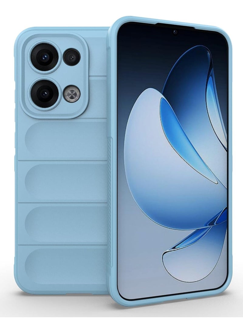 Generic Phone case cover Magic Shield TPU + Silicone Shockproof Phone Case For  Oppo Reno 13 5G (Sky Blue )  - Image 1