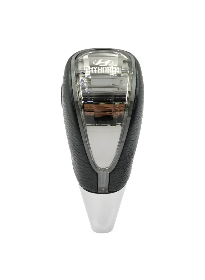 هيونداي مقبض ناقل حركة سيارة حساس للمس بإضاءة LED متدرجة الألوان بسبعة ألوان لسيارة هيونداي، يتميز بواجهة شحن USB، وجلد فائق الجودة مضاد للانزلاق، وطبقة نهائية من الطلاء الكهربائي متعدد الطبقات - Image 5