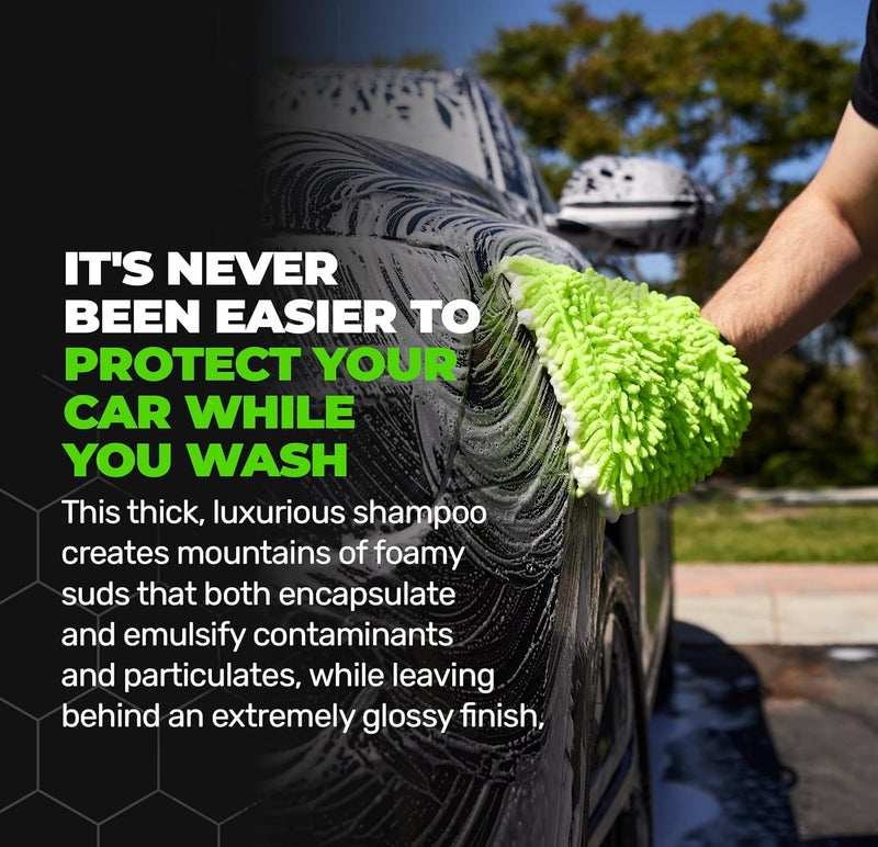 Nexgen Premium Ceramic Soap (16oz) - Dual-Action Formula Car Wash Soap with SiO2 for Cleaning & Protection - Hydrophobic Water-Beading`- Car Cleaning Supplies - Safe for Paint, Glass, Chrome & More - Image 3