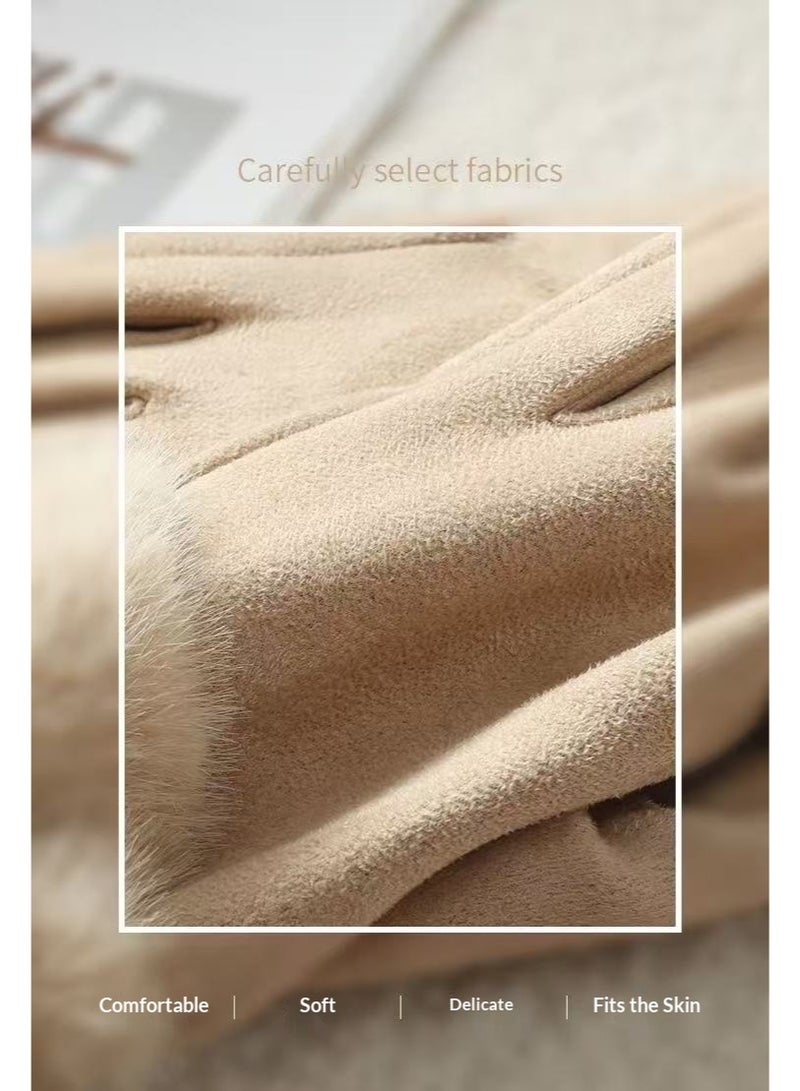 Women's Winter Outdoor Cycling Gloves, Warm Gloves - Image 3