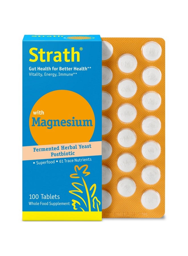 Bio-Strath Strath with Magnesium Herbal Yeast Postbiotic 100 Tablets | Supports Immune Function | Promotes Wellness | Non GMO | Gluten Free | Sugar Free | Vegan | Kosher - Image 1