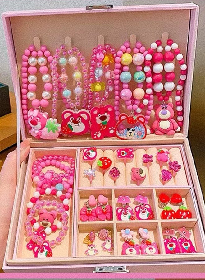 JCB CHIC 32 Pieces Charm Bracelet Making Kit for Girls, Charm Bracelets Jewelry Making Kit with Beads Bracelets Charms Necklace DIY Crafts Gifts Set for Teen Girls Kids Age 8-12（SSTZ-CMX5） - Image 1