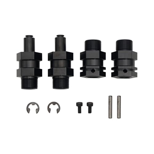 TOP SPEED RC WORLD Wheel Hex Drive Hub Adaptor 24mm Aluminum 4PCS Black for HPI Baja 5B 5T 5SC - Image 3