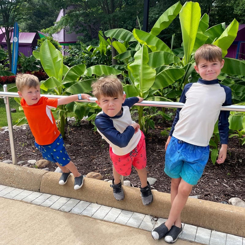 Cozople Big Boys Hawaii Swim Trunks Boxer Brief Liner No Mesh Swimming Shorts Funny Hawaii Style Palm Tree Bathing Suit Swimwear Summer UPF Quick Dry Swimsuit Size 10-12 - Image 3