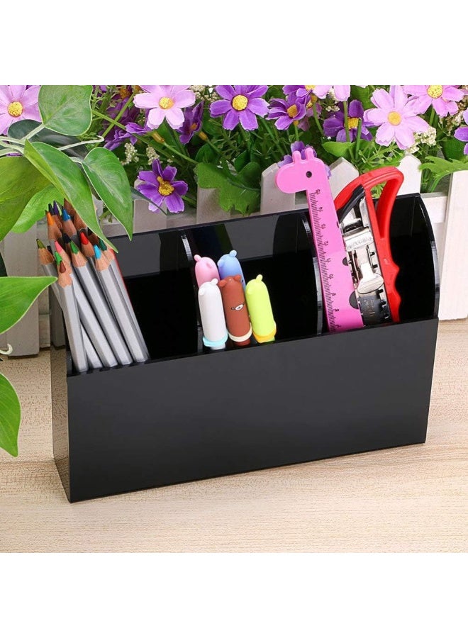 TPGP Remote Holder Wall Mounted Remote Control Box 3 Grids Storage Box Media Controller Holder For Home Air Conditioning Phone Hanging Organizer Box (Black) - Image 4