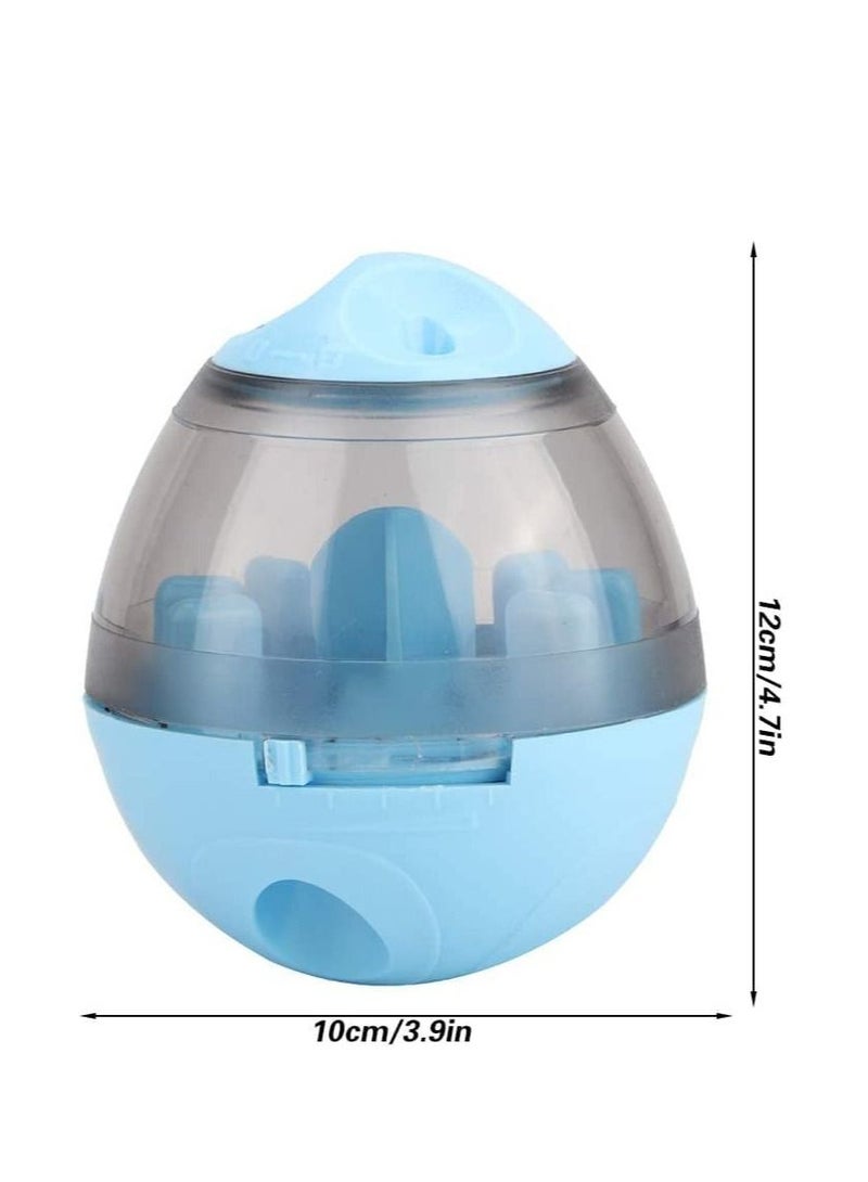 Food Dispensing Tumbler Treat Dispensing Toy Self Food Feeder For Small Medium Pets Cats and Dogs Interactive Blue - Image 2