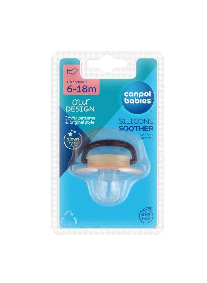 Canpol Babies Silicone Orthodontic Soother 6-18m - Image 1