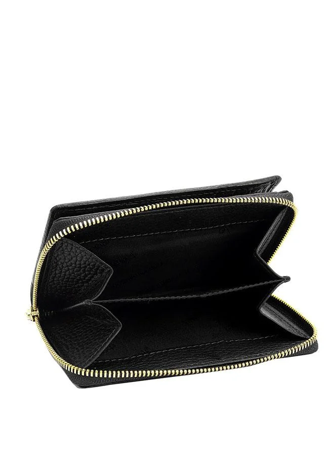 Da Milano  Genuine Leather Black Ladies Wallet for Women | Best Price UAE