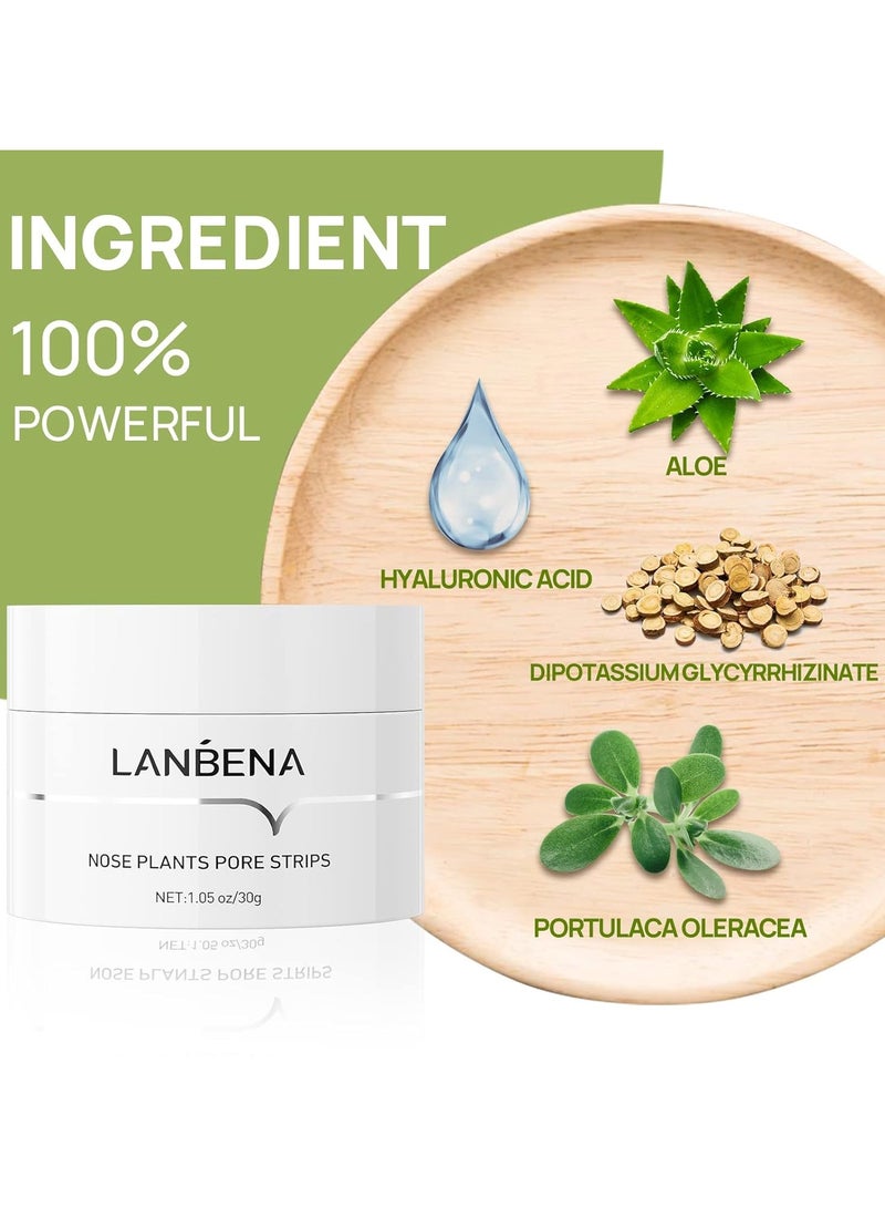 LANBENA Blackhead Remover for Face, 60 Pieces Pore Strips, Nose Plant Strips for Blackheads(1.05 Ounce) 30g - Image 2