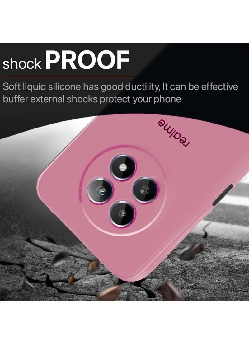 ELTRAZONE Premium Soft Liquid Silicone Case Cover for Realme 12 5G 2024 – Shockproof, Scratch-Resistant, Soft Touch Protective Case – Hot Pink - Image 5
