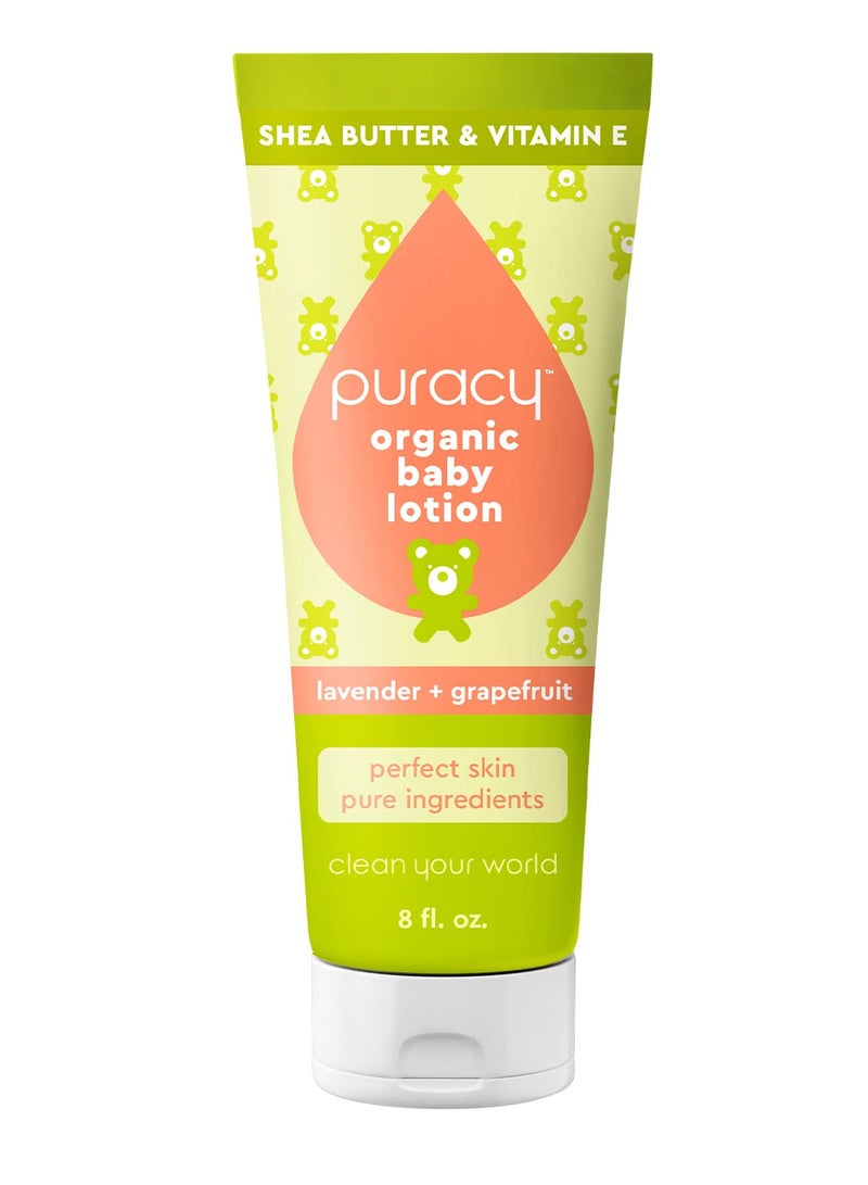 puracy baby lotion lavender & grapefruit 8fl oz 237ml - Image 2