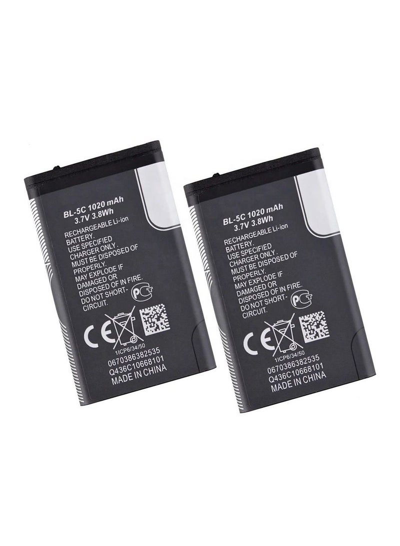 Replacement Battery for Nokia BL-5C Multicolour - Image 2