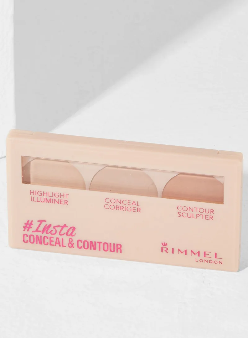 RIMMEL LONDON Insta Conceal & Contour Palette- 010 Light
